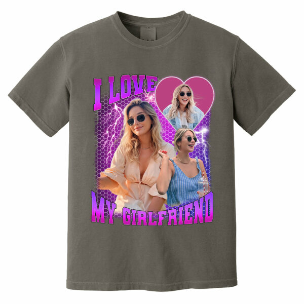 Custom Photo Bootleg Rap I Love My Girlfriend Valentine Shirt Gift For Boyfriend - Image 8