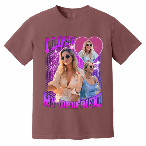 Custom Photo Bootleg Rap I Love My Girlfriend Valentine Shirt Gift For Boyfriend - Image 10