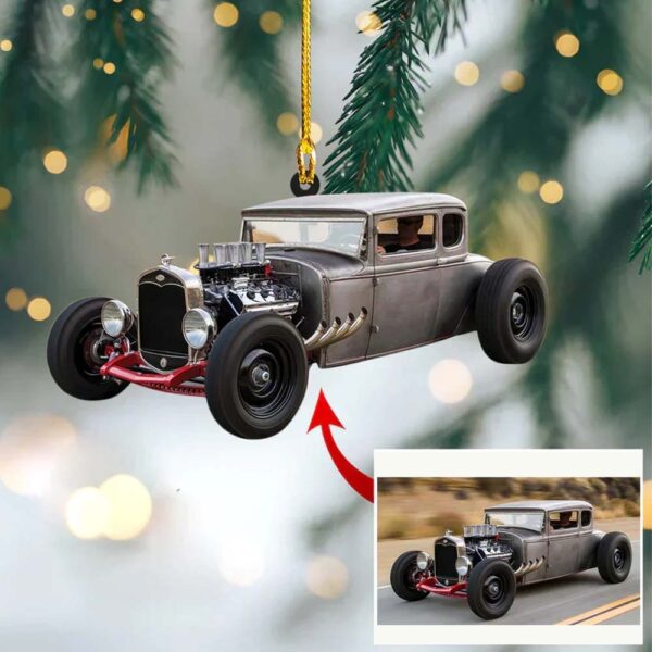 Custom Photo Bug Car Ornament - Personalized Photo Ornament Gift For Bug Car Lovers - Image 5