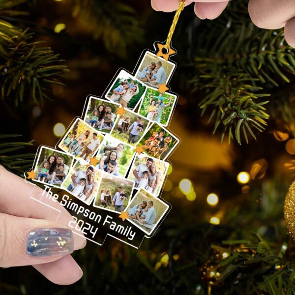 Custom Photo Christmas Tree Ornament For Family - Image 6