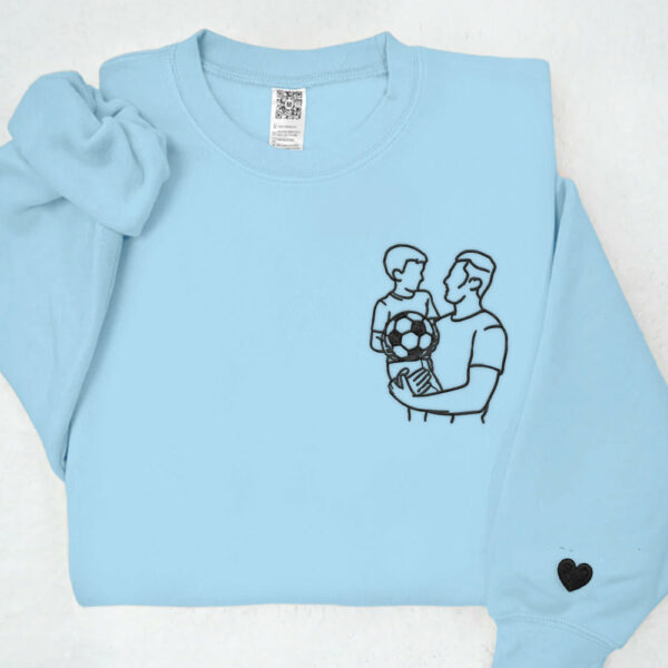 Custom Photo Embroidered Shirt for Dad, Father's Day Tshirt, Personalized Dad Portrait Shirt, Fathers Day Gifts, Dad Birthday Gifts, Gift for Husband - Image 9
