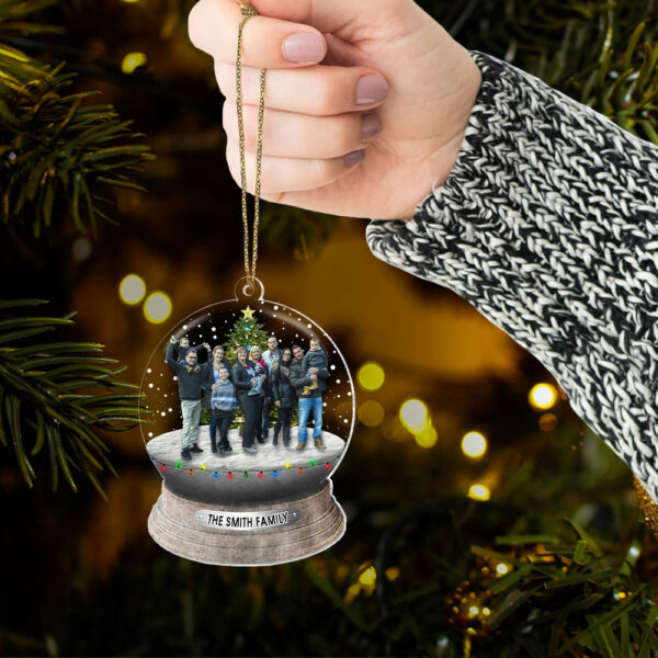 Custom Photo Family, Friends - Personalized Acrylic Photo Ornament - Image 5