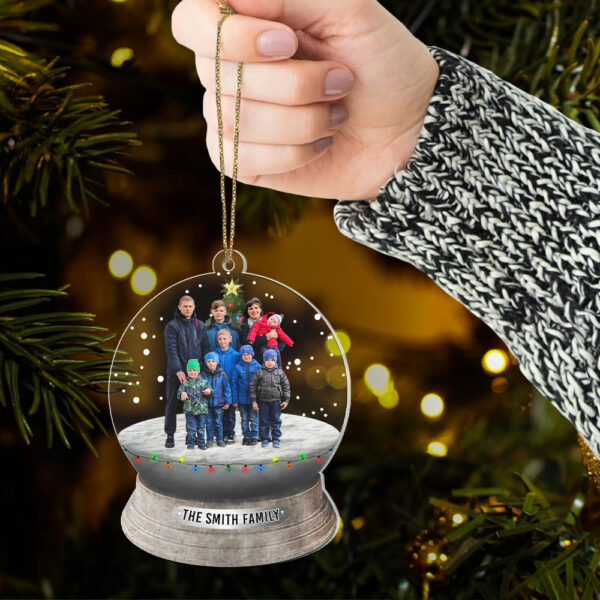 Custom Photo Family, Friends - Personalized Family Photo Ornament - Image 6