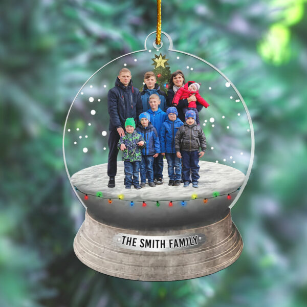 Custom Photo Family, Friends - Personalized Family Photo Ornament - Image 4