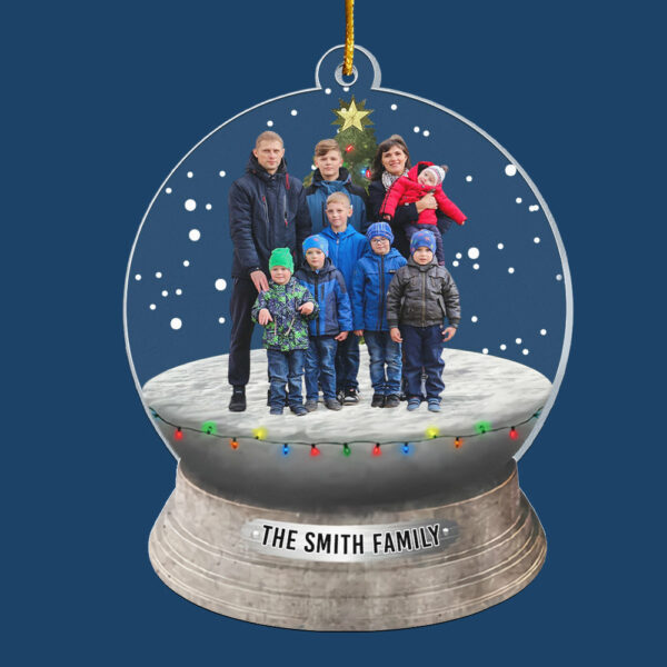 Custom Photo Family, Friends - Personalized Family Photo Ornament - Image 5