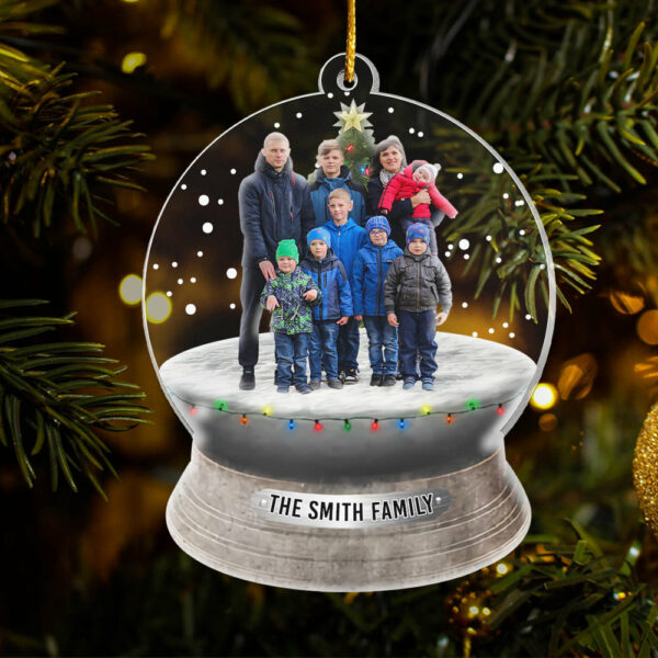 Custom Photo Family, Friends - Personalized Family Photo Ornament - Image 2