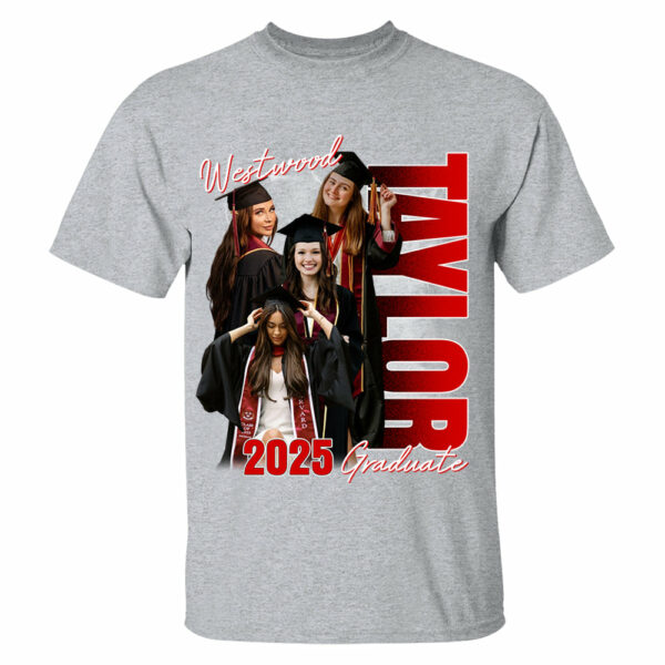 Custom Photo Family Graduation 2025 Shirt - Image 3