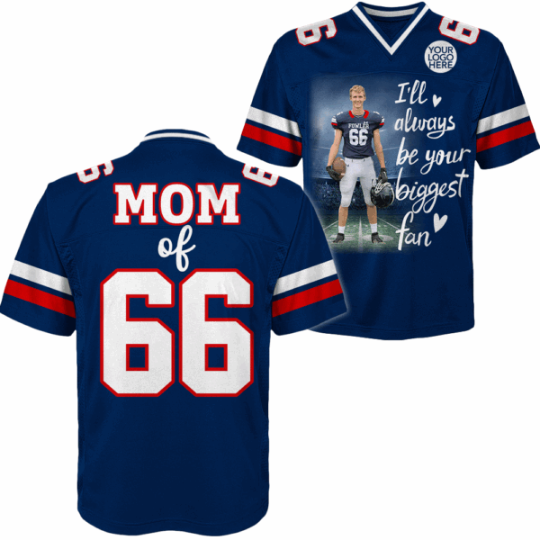 Custom Photo Football Game Day Football Jersey Gift For Football Lovers - Personalized Gift For Football Player K1702 - Image 2