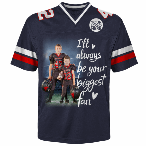Custom Photo Football Game Day Football Jersey Gift For Football Lovers - Personalized Gift For Football Player Vr2 K1702 - Image 2