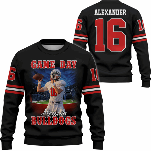 Custom Photo Football Game Day Personalized Shirt Custom Team Name All Over Print Shirt K1702 - Image 3