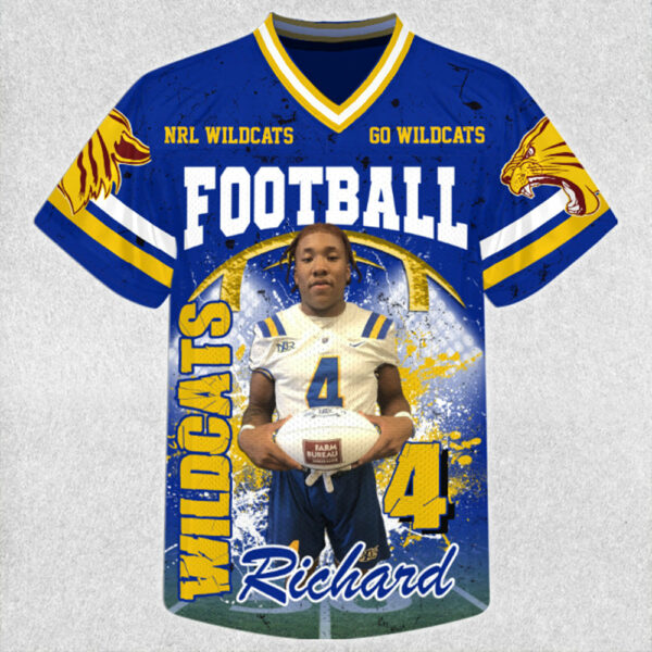 Custom Photo Football Jersey Game Day Shirt Gift For Sport Family H2511 - Image 5