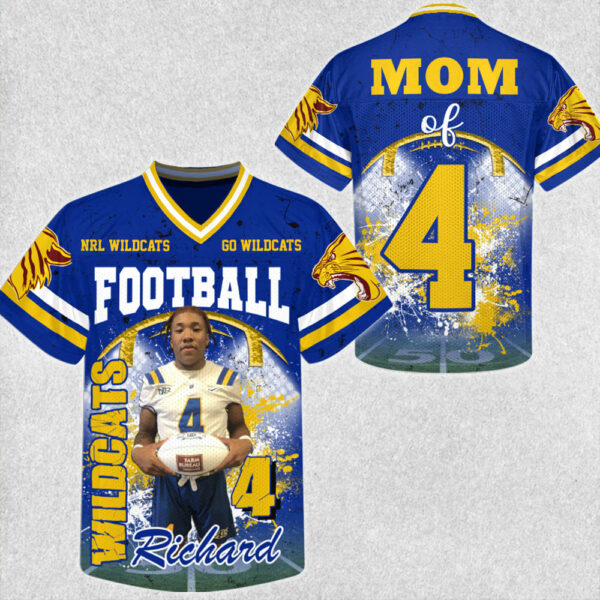 Custom Photo Football Jersey Game Day Shirt Gift For Sport Family H2511 - Image 2