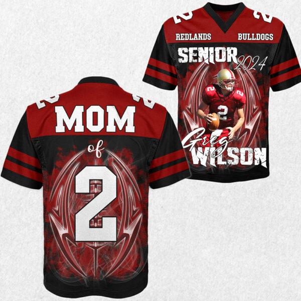 Custom Photo Football Jersey Shirt For Football Family Game Day Shirt H2511 - Image 2