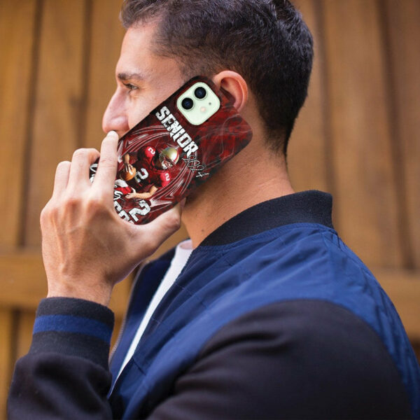 Custom Photo Football Phone Case For Football Family Game Day Shirt H2511 - Image 4