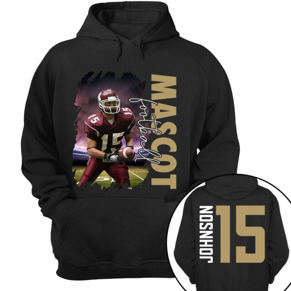 Custom Photo Football Shirt, Personalized Football Mom Shirt, Game Day Football Hoodie, Footballl Dad Sweatshirt - Image 13