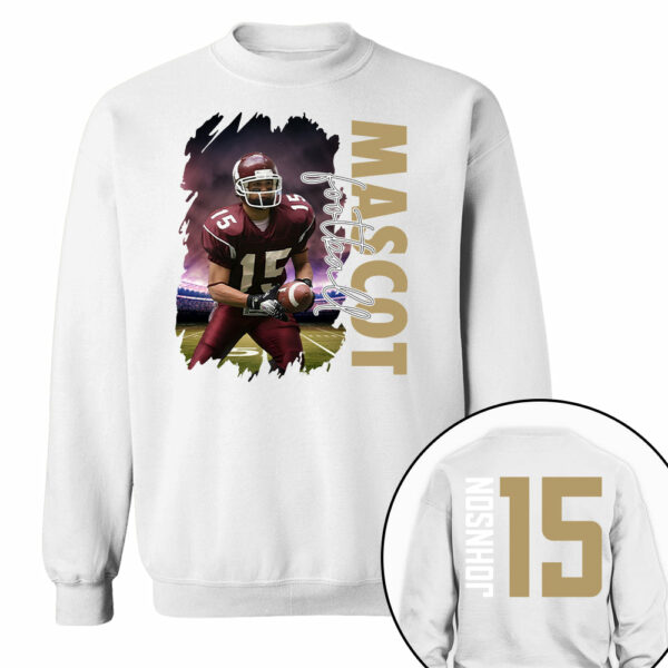 Custom Photo Football Shirt, Personalized Football Mom Shirt, Game Day Football Hoodie, Footballl Dad Sweatshirt - Image 11