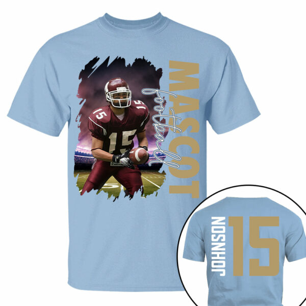 Custom Photo Football Shirt, Personalized Football Mom Shirt, Game Day Football Hoodie, Footballl Dad Sweatshirt - Image 6