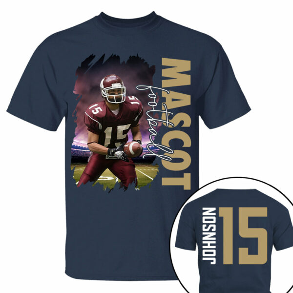 Custom Photo Football Shirt, Personalized Football Mom Shirt, Game Day Football Hoodie, Footballl Dad Sweatshirt - Image 8