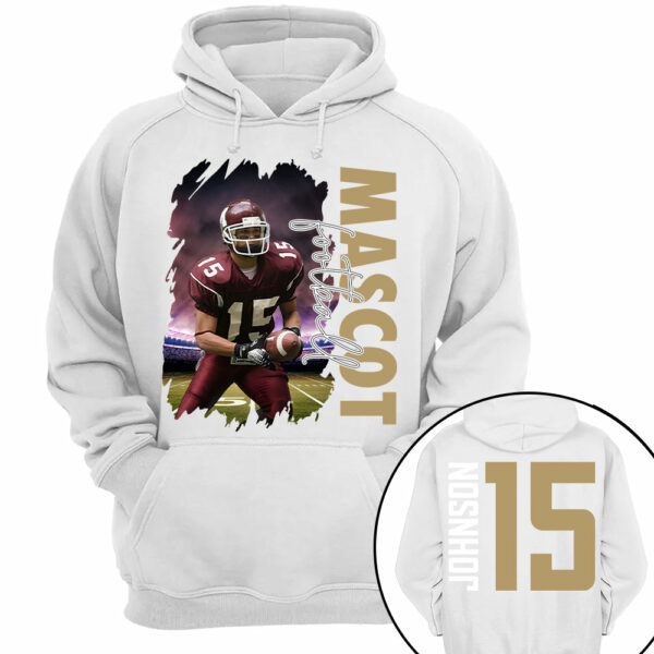 Custom Photo Football Shirt, Personalized Football Mom Shirt, Game Day Football Hoodie, Footballl Dad Sweatshirt - Image 12