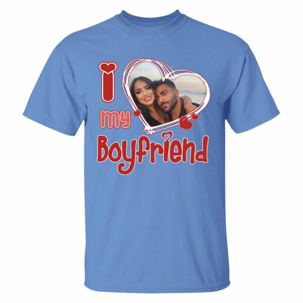 Custom Photo I Love Him/Her Valentine Shirt - Image 2