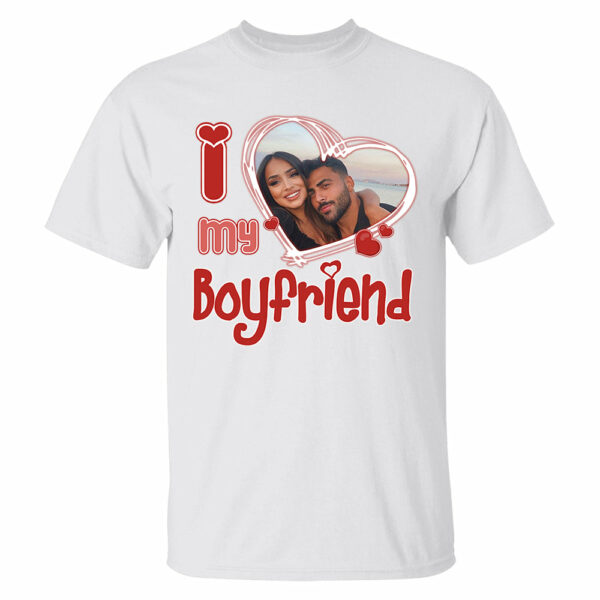 Custom Photo I Love Him/Her Valentine Shirt - Image 3