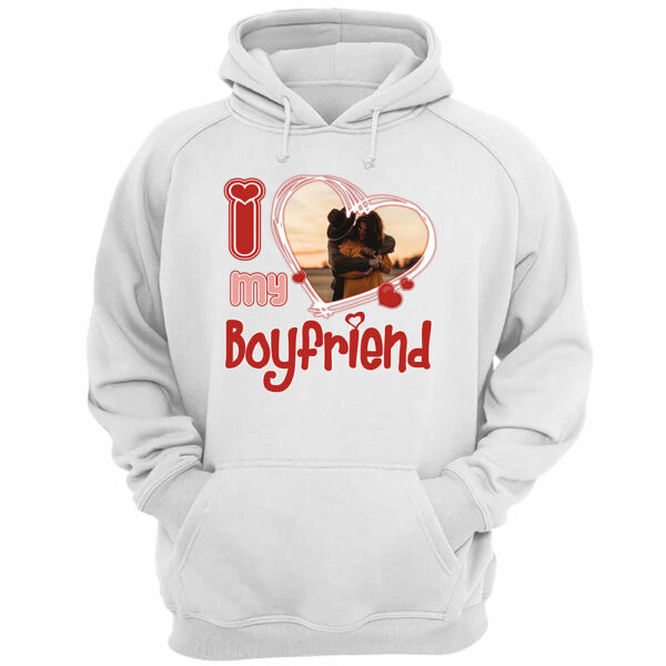 Custom Photo I Love Him/Her Valentine Shirt vr2 - Image 3