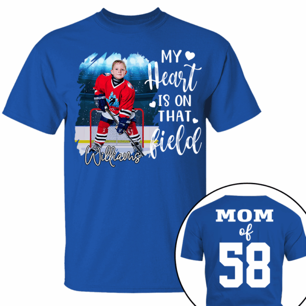 Custom Photo Ice Hockey GameDay Shirt Gift For Ice Hockey Lovers - Personalized Gift For Ice Hockey Player - Image 8