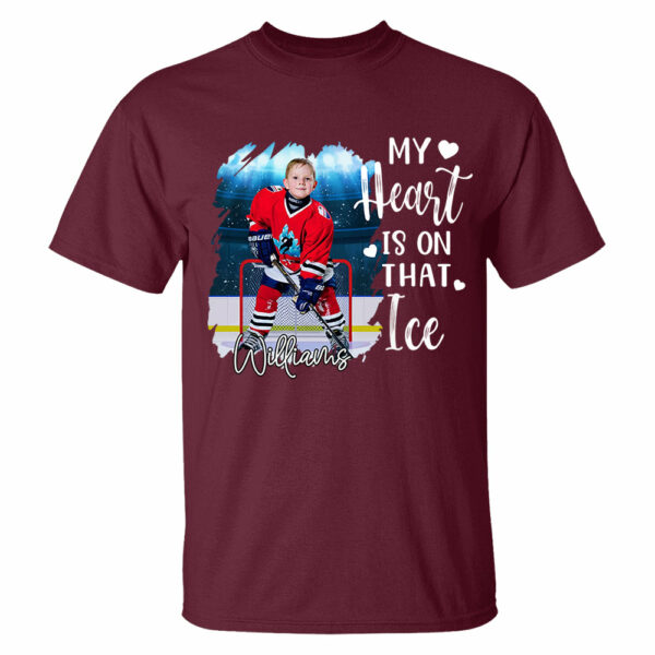 Custom Photo Ice Hockey GameDay Shirt Gift For Ice Hockey Lovers - Personalized Gift For Ice Hockey Player - Image 7