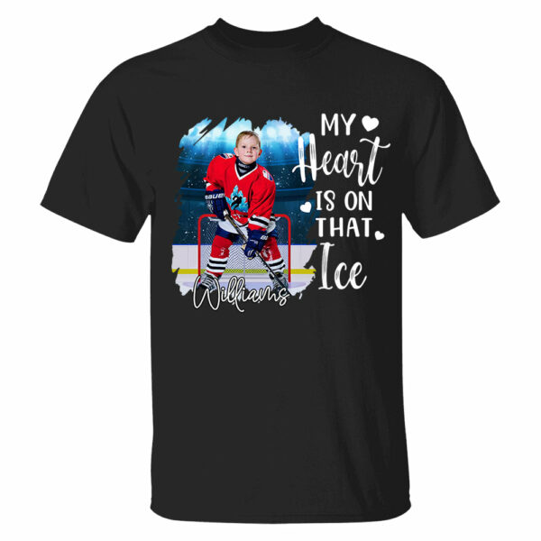 Custom Photo Ice Hockey GameDay Shirt Gift For Ice Hockey Lovers - Personalized Gift For Ice Hockey Player - Image 2
