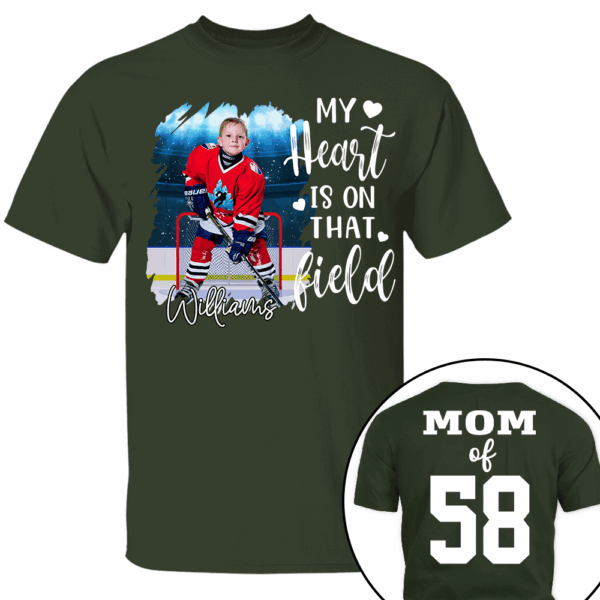 Custom Photo Ice Hockey GameDay Shirt Gift For Ice Hockey Lovers - Personalized Gift For Ice Hockey Player - Image 5