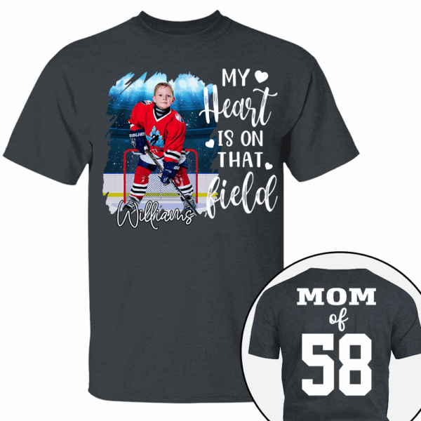 Custom Photo Ice Hockey GameDay Shirt Gift For Ice Hockey Lovers - Personalized Gift For Ice Hockey Player - Image 4