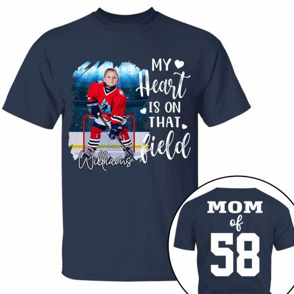 Custom Photo Ice Hockey GameDay Shirt Gift For Ice Hockey Lovers - Personalized Gift For Ice Hockey Player - Image 6