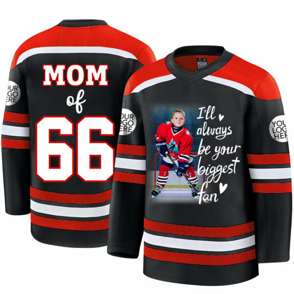 Custom Photo Ice Hockey Jersey Gift For Ice Hockey Lovers - Personalized Gift For Ice Hockey Player - Image 5