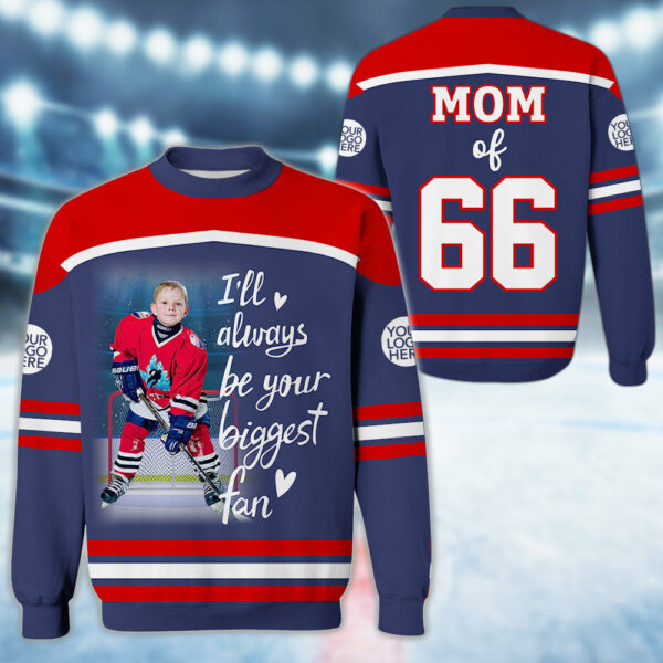 Custom Photo Ice Hockey Jersey Gift For Ice Hockey Lovers - Personalized Gift For Ice Hockey Player - Image 2