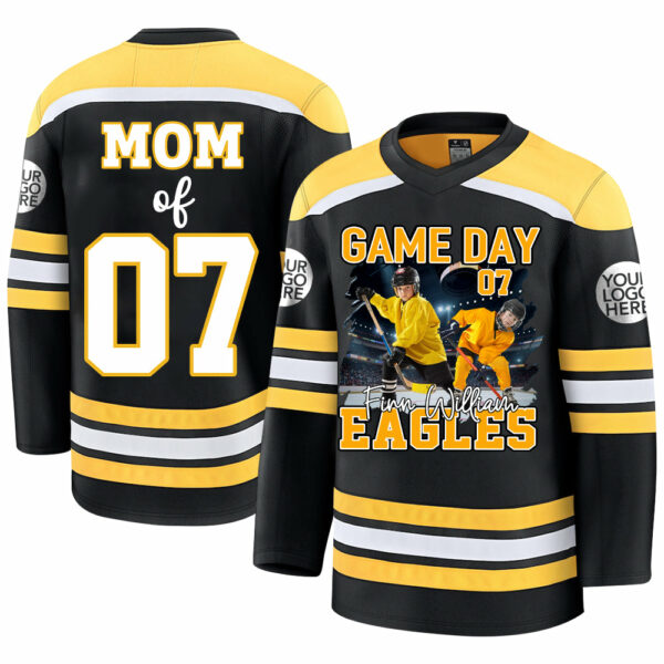 Custom Photo Ice Hockey Jersey Gift For Ice Hockey Lovers - Personalized Gift For Ice Hockey Team - Image 5