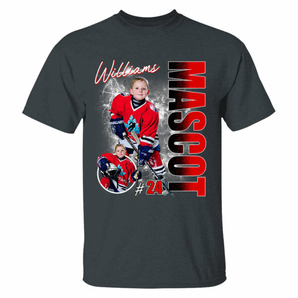 Custom Photo Ice Hockey Player Shirt - Personalized Team Name School Name Bootleg Shirt - Image 7