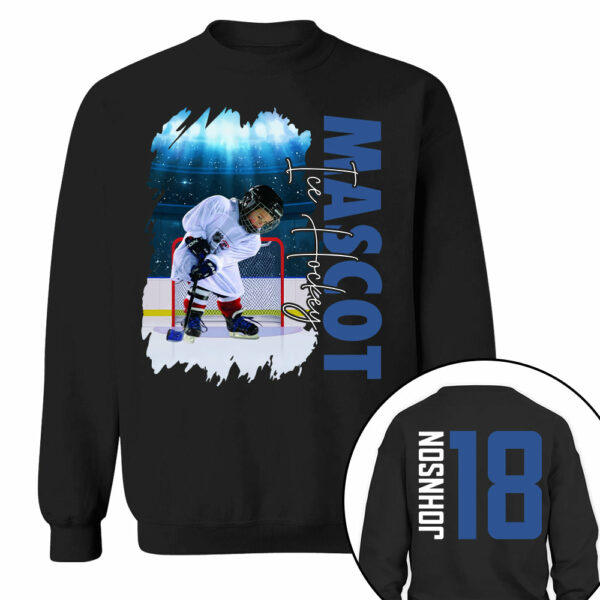 Custom Photo Ice Hockey Shirt, Personalized Ice Hockey Mom Shirt, Game Day Ice Hockey Hoodie, Ice Hockey Dad Sweatshirt - Image 10