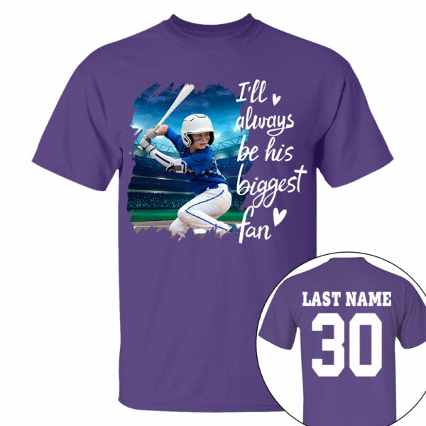 Custom Photo I'll Always Be His Biggest Fan For Sports Lovers - Personalized Gift For Sport Player - Image 5