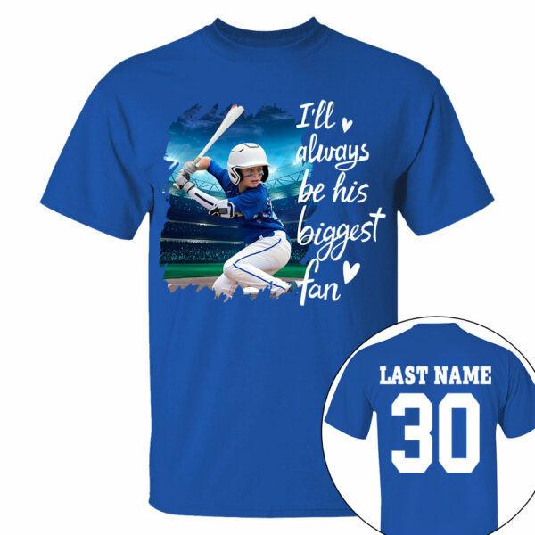 Custom Photo I'll Always Be His Biggest Fan For Sports Lovers - Personalized Gift For Sport Player - Image 6