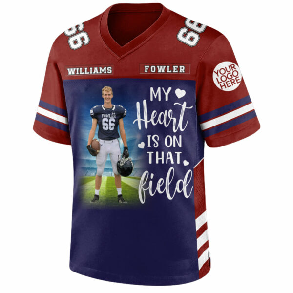 Custom Photo I'll Always Be Your Biggest Fan Football Jersey Gift For Football Lovers - Personalized Gift For Football Player - Image 2