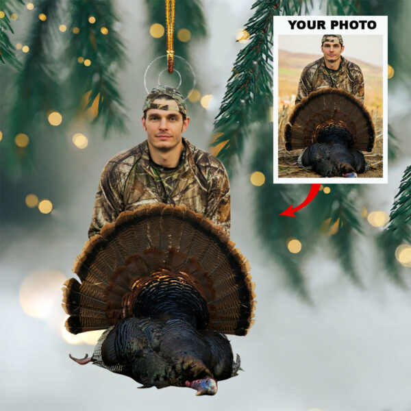 Custom Photo Master Hunter Ornament Gift For Hunting Lovers - Gift For Hunter - Personalized Photo Ornament - Image 2