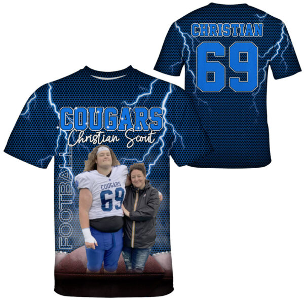 Custom Photo Name Number Player All Over Print Shirt Gift For Football Football Lovers K1702 - Image 4
