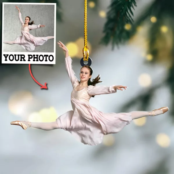Custom Photo Ornament Gift For Ballet Dancer - Personalized Photo Ornament Gift For Ballet Lovers - Image 3