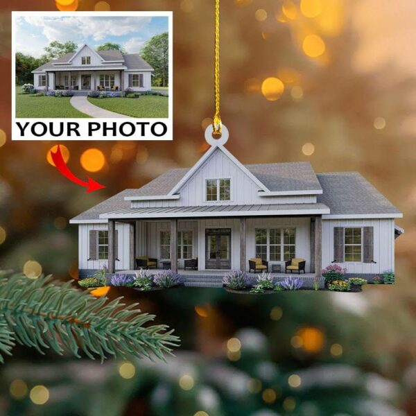 Custom Photo Ornament Gift For Family - Personalized Photo First Christmas Family Ornament - Image 6