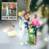 Custom Photo Ornament Gift For Family - Personalized Photo First Christmas Family Ornament