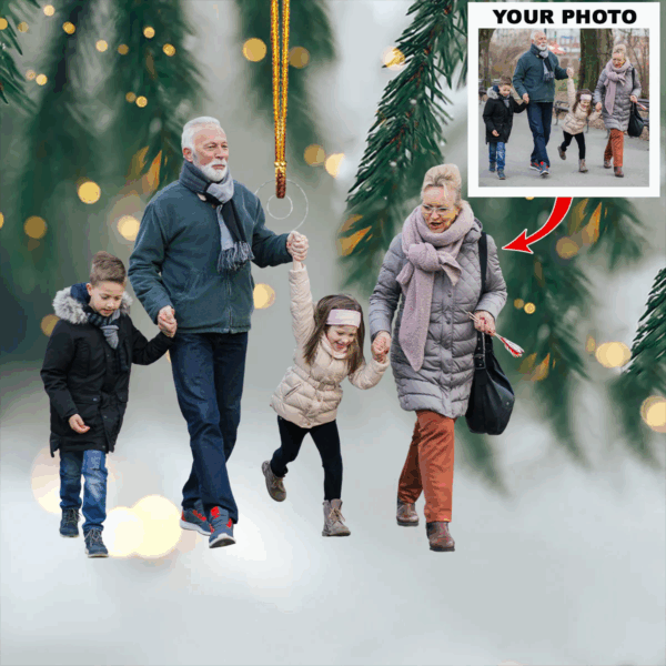 Custom Photo Ornament Gift For Family - Personalized Photo First Christmas Family Ornament - Image 9