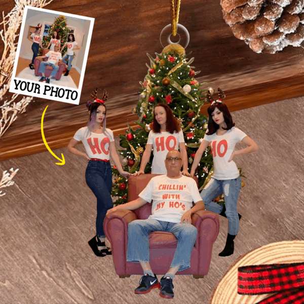 Custom Photo Ornament Gift For Family - Personalized Photo First Christmas Family Ornament - Image 7