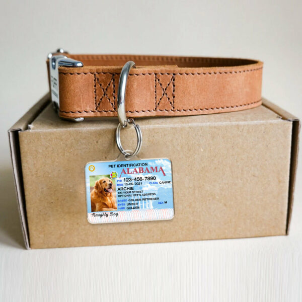 Custom Photo Pet ID Tags - Drivers License - Alabama - Image 5