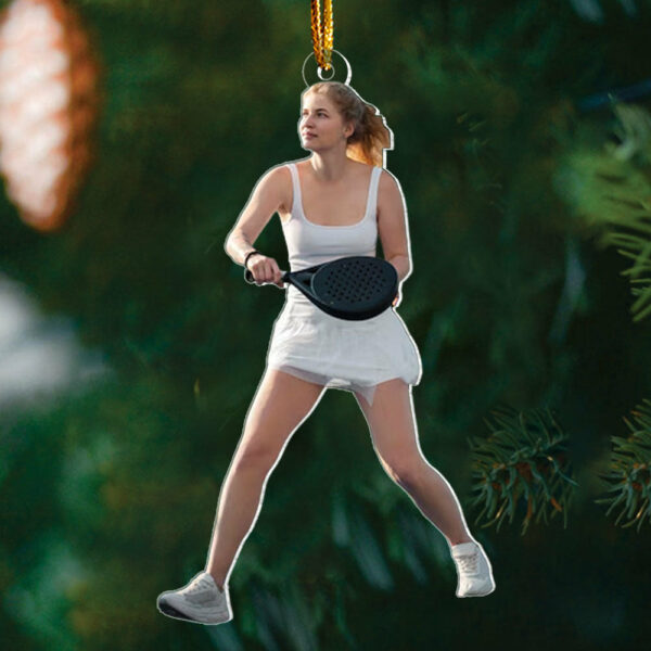 Custom Photo Pickleball Ornament - Personalized Acrylic Ornament For Pickleball Lover - Image 3