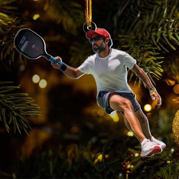 Custom Photo Pickleball Ornament - Personalized Acrylic Ornament For Pickleball Lover - Image 2